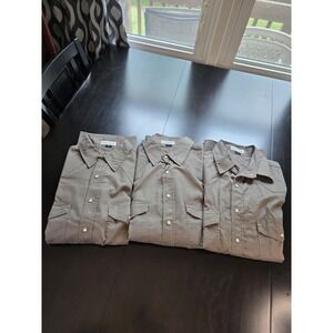 3 Forge FR Shirts Mens XL Cat2 NFPA‎ Gray Cotton American Workwear Gently Used
